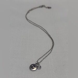 Touchtone Crystal Initial Necklace by Swavorski